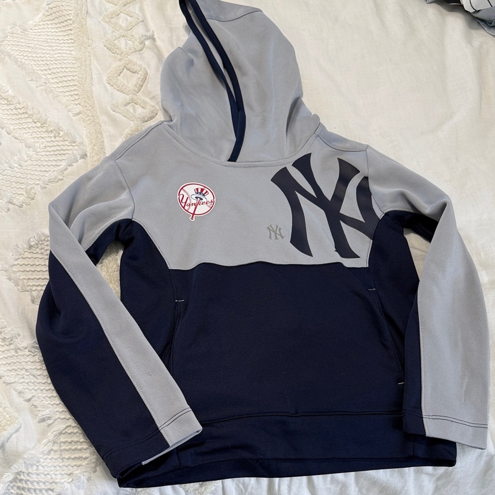 Genuine Merchandise Gray and Navy Hoodie